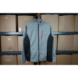 Track Jacket Starter M Grey Black #491